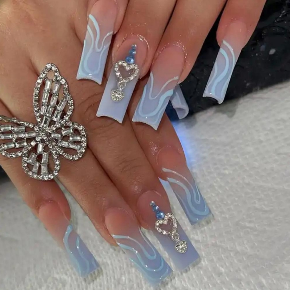 24 pcs Press on Long Fake Nails 💅